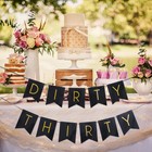 Birthday Flag Party Decorations Dirty Thirty Letter Fish Tail