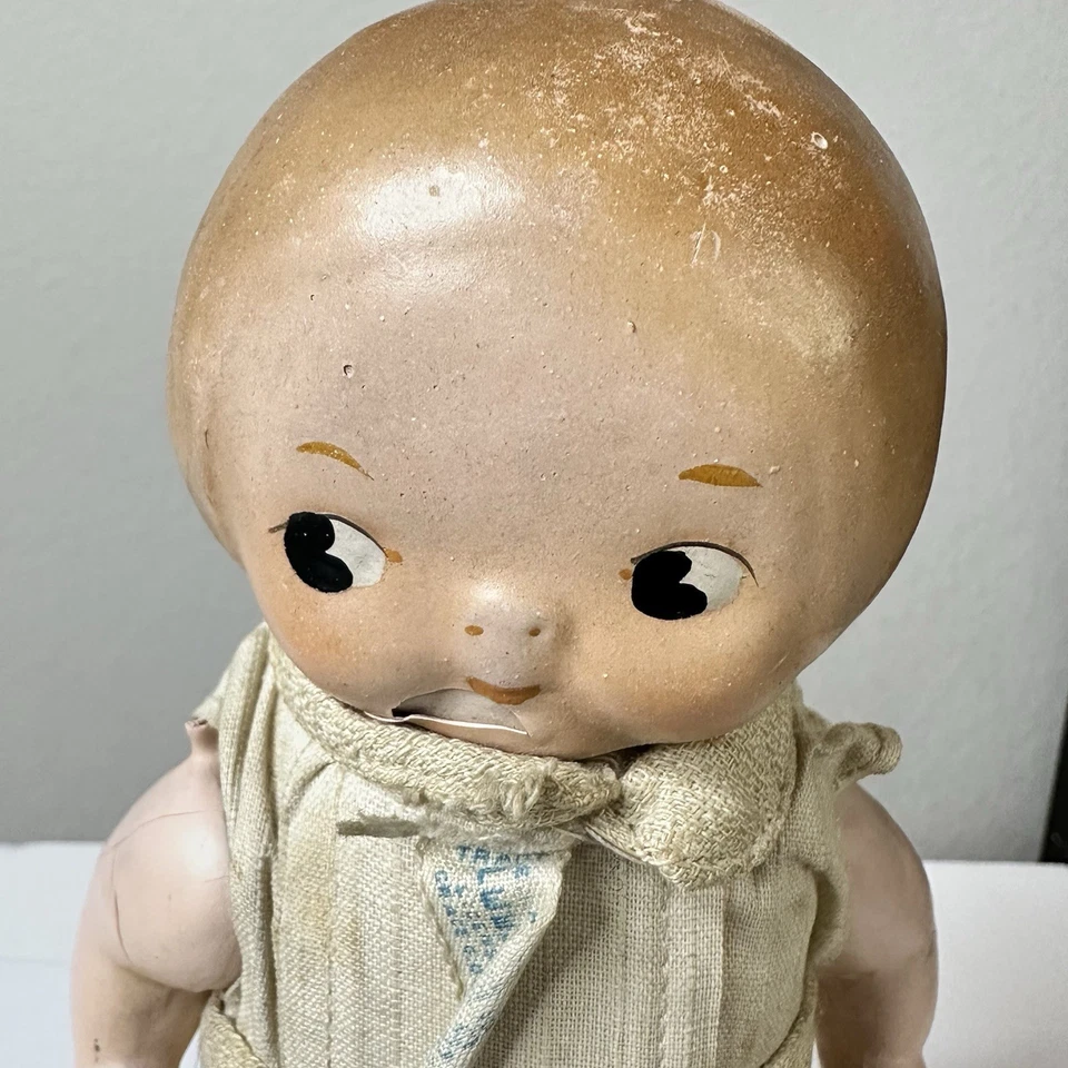 Антикварная 1910 Horsman Peek A Boo Campbell Суп Детская Композиция Кукла Ярлык Трудно найти Редкая - Изображение 3 из 4