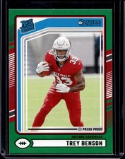 2024 Donruss #326 Trey Benson Press Proof Green