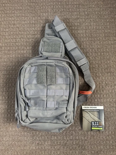 5.11 Tactical Rush MOAB 6 Sling Pack 56963 Double Tap Grey Gray