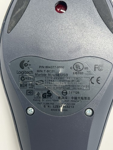 Logitech Trackman Marble USB T-BC21 Mouse Tested - Picture 3 of 3