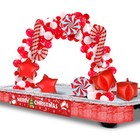 12 Pcs Christmas Parade Float Decorating Kit, Xmas Balloon Garland Arch Kit M...