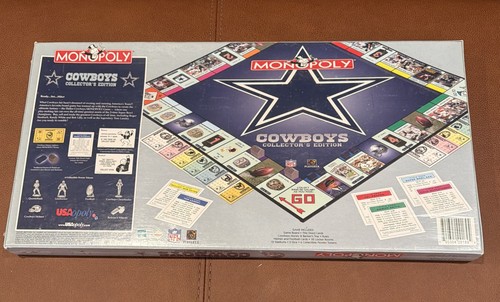 Dallas Cowboys Monopoly NFL Collector's Edition Board Game New Sealed 2003 NOS - Picture 2 of 2
