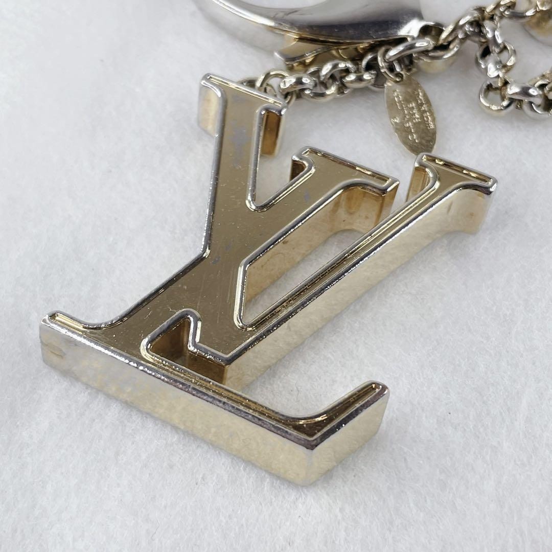 LOUIS VUITTON マネークリップ M67119 シルバー Louis Vuitton M67119 Fleurdu Monogram Bag Charm Keychain