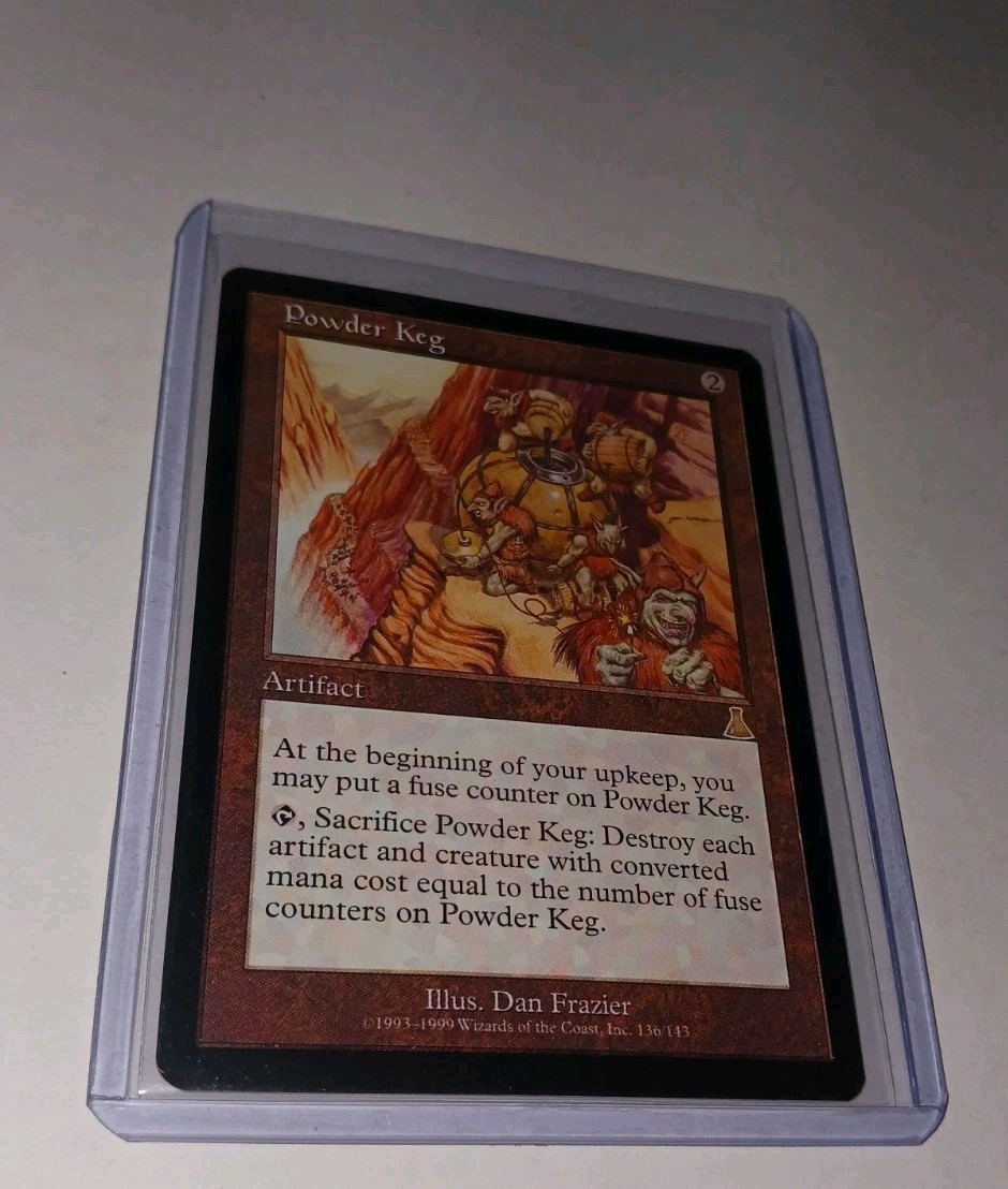 Powder Keg Urza's Destiny EX/LP #136 MTG Magic the Gathering Rare Artifact