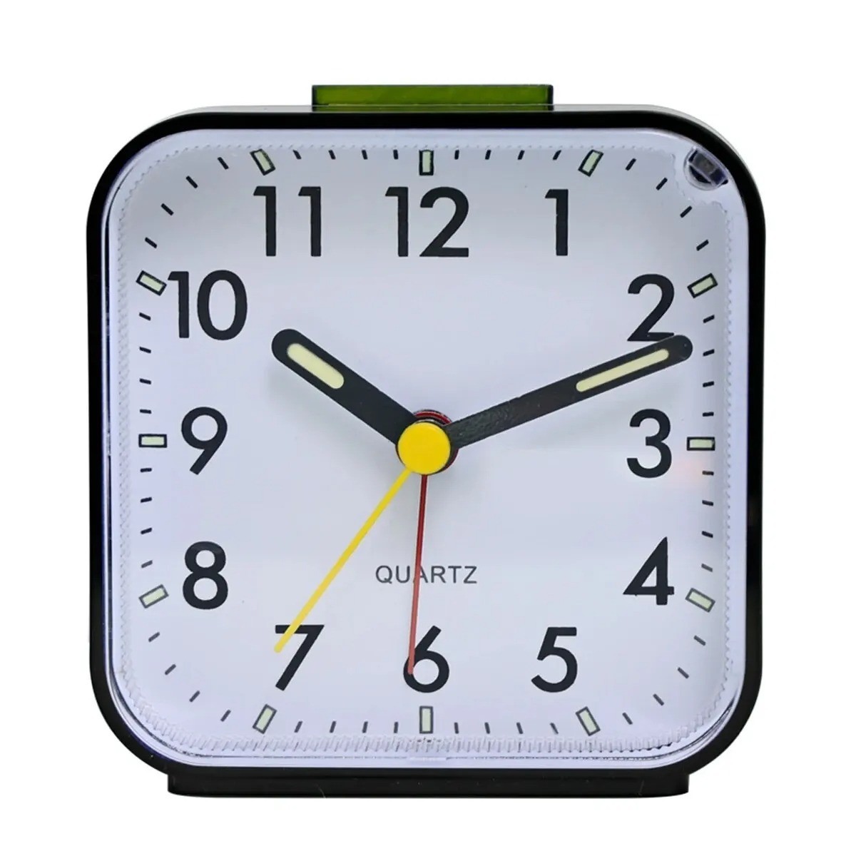 LED Desk Alarm Clock Nightlight Snooze Quiet Non Ticking Battery Powered Bedroom
