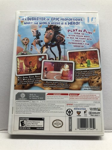 Cloudy With a Chance of Meatballs - Juego para niños Nintendo Wii - En caja - Envío gratuito - Imagen 4 de 4