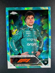 2023 Lance Stroll Aqua Sapphire 44/99  Topps Chrome #43 Formula 1 F1