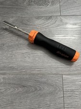 Snap On Tools Ratchet Screwdriver, Soft Grip , Ratcheting Screw Driver In Orange