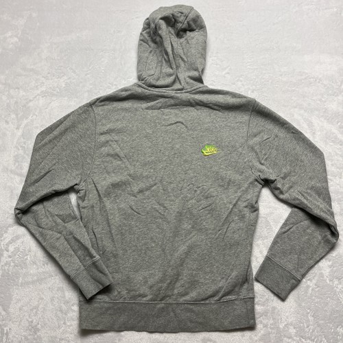 Nike Herren S French Terry Pullover Hoodie Mehrfarbig Bestickt Swoosh Weiß Etikett - Bild 11 von 11