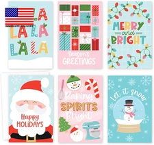 Blank Christmas Cards with Envelopes - 24 Winter Holiday Cards with Envelopes, B