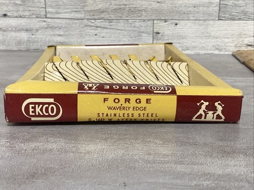 6er Set EKCO geschmiedete rostfreie Steakmesser MCM 1442 Kanu Stil Pakkaholz - Bild 12 von 15