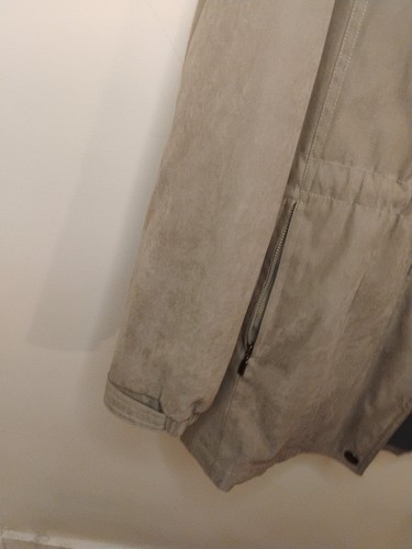 Liz Claiborne Ladies Tan Hooded faux fur lined Jacket Medium - Picture 10 of 21