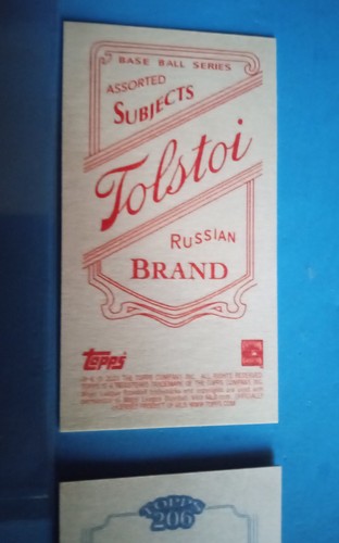 2023 Topps 206 Prince Fielder 1/1 Ty COBB back + Tolstoi /4 SSP 4-card run backs - Picture 8 of 10