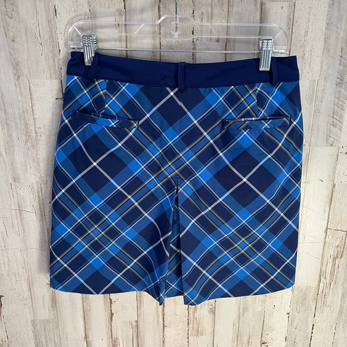 Lady Hagen Womens size 4 navy Plaid Golf Tennis Skort Pockets hydro dri - Picture 5 of 7