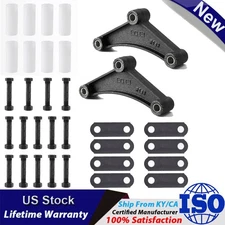 SPARKWHIZ Heavy Duty Tandem Trailer Axle Shackle Kit for Double Eye Spring USA