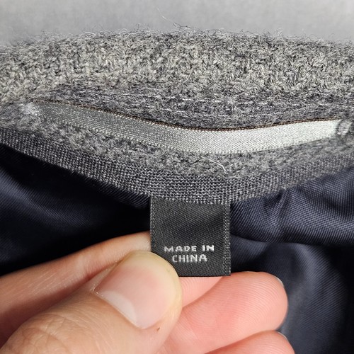 Blazer J Crew Ludlow Para Hombres 44L Gris Parches en el Codo Lana Luna Tela Chaqueta Clásica - Imagen 8 de 11