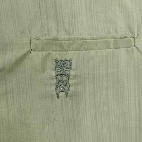 Vintage Iolani Shirt Mens Medium Green Hawaiian Button Up Camp Aloha Tiki 60s - Picture 3 of 9