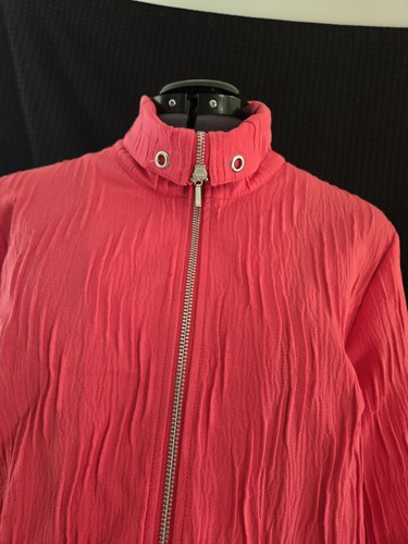 CHRISTOPHER & BANKS Damen Übergangsjacke Koralle Krepp Full Zip Gr. M/L - Bild 7 von 16