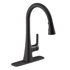 Kohler R33912-BL Guild Pull-down Kitchen Sink Faucet Matte Black