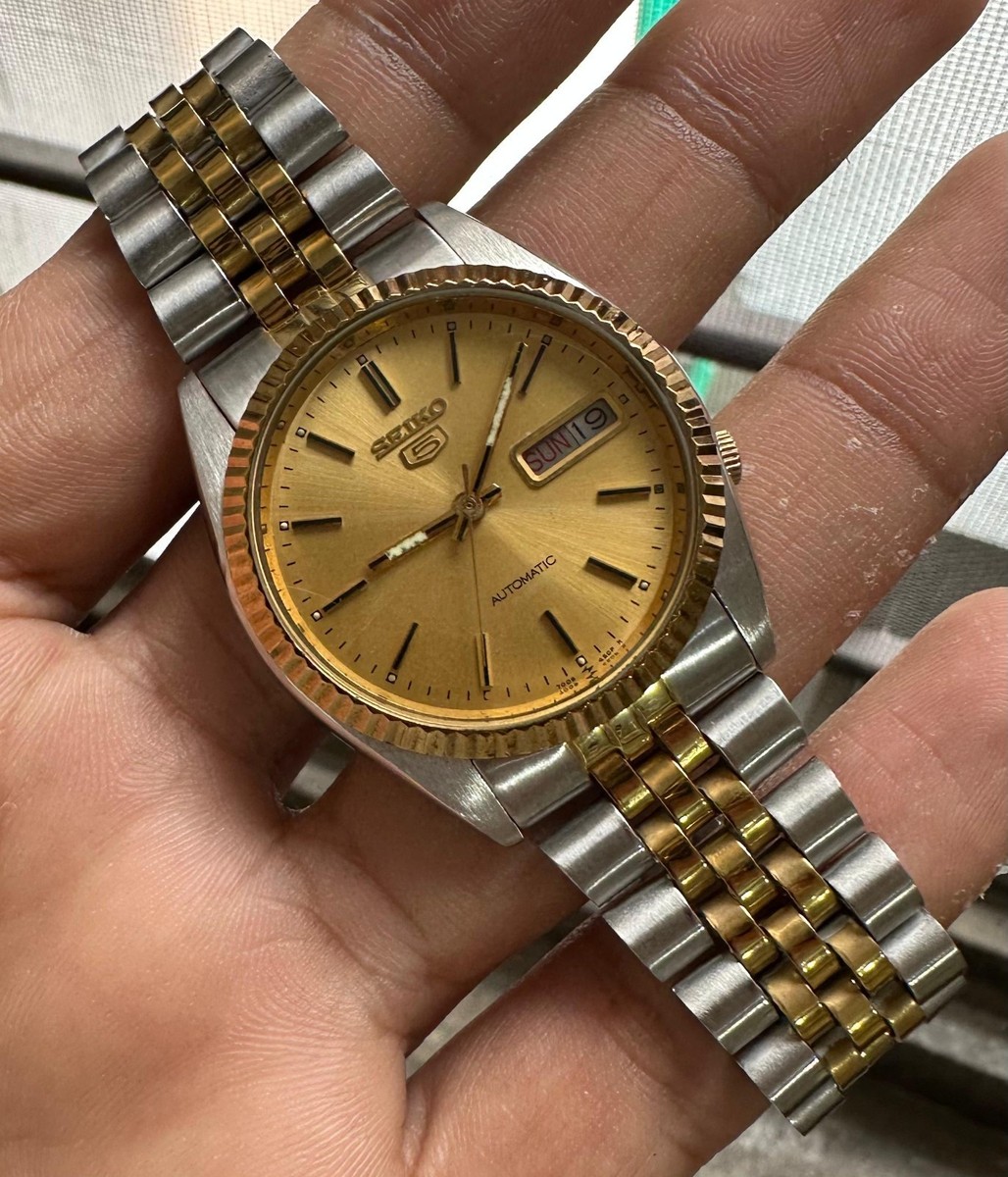 【希少品】SEIKOゴールド オーバル型 メタルバンド ビンテージ時計 セイコー SEIKO クイーンセイコー 王冠メダリオン カットガラス