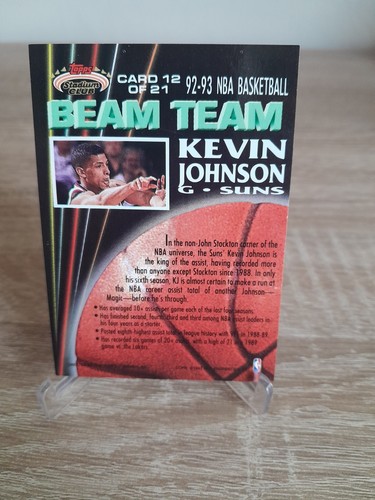 Kevin Johnson 1992-93 Topps Stadium Club Beam Team #12 - Picture 2 of 2