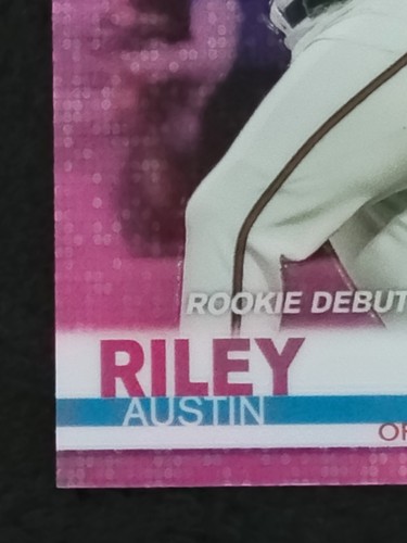 2019 Topps Chrome 2015 Bowman Draft Austin Riley Pink Refractor RC - 3 Card Lot. - Picture 12 of 21