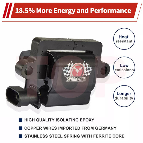 For Chevy GMC 4.8L 5.3L 6.0L 8.1L Square Ignition Coil & Spark Plug Wire Pack 8 - Bild 10 von 24