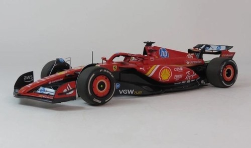 BBR MODELS 241816C FERRARI SF-24 GP F1 MONACO 2024 WIN LECLERC 1/18 SCALE MODEL - Foto 2 di 3
