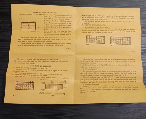 Japanischer Abakus Soroban Mathematik Rechenwerkzeug Vintage 1/5 Perlen 13 Reihen MACS Promo - Bild 11 von 17