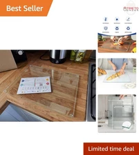 Glass Cutting Board Tempered 16x12 Inches Counter Protector Heat-Resistant