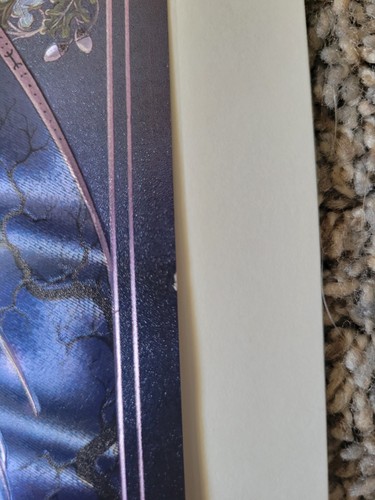 VTG White Dragon Foil Fantasy Art Print Signed Peter Pracownik 8 X10 Matted  - Bild 5 von 13