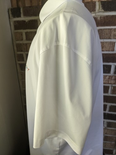 Greg Norman Play Dry Men's White With Front Chest Logo Golf Polo XL - Picture 4 of 10