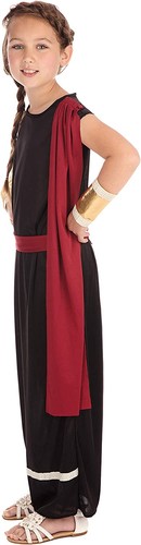Bristol Novelty Child Roman Girl Costume Age 10 - 12 years - Picture 2 of 3