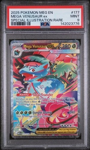 MEGA VENUSAUR ex 177 Mega Evolution MEG PSA 9