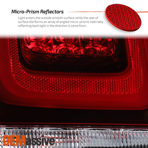 For 15-23 Chrysler 300 LED Tail Lights Rear Lamp Smoked Red Lens Driver Assembly - Picture 11 of 11