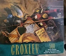Crowley 500 Piece Puzzle Fisherman Fishing Lures  New In Box