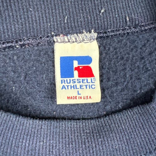 VINTAGE Penn State Russell Athletic Sweatshirt USA Made Large Mens Blue Crew 90s - Picture 3 of 7