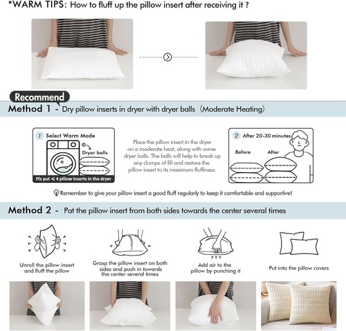 Daunen Federn Kisseneinlagen 18x18 (4er Pack) - eleganter Komfort - Bild 11 von 11