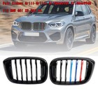 Pair M-Color Kidney Grill Grille 51138469959 per BMW G01 X3 G02 X4 GBLK T0