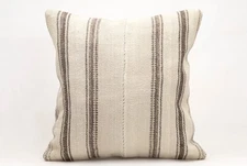 Kilim Pillow Cover, 20x20 in, Decorative Sofa Cushion, Handmade Boho Pillow