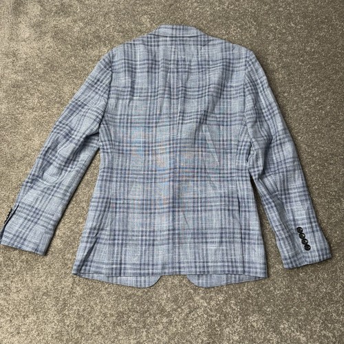 Chaqueta Bonobos Fairway 36S Calce Ajustado Azul Marlane A Cuadros Suave Abrigo Deportivo Blazer - Imagen 9 de 14