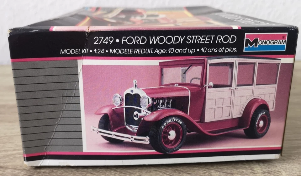 Monogram 2749 Ford Woody Street Rod Model Kit PKW 1:24 OVP RAR - Bild 3 von 4