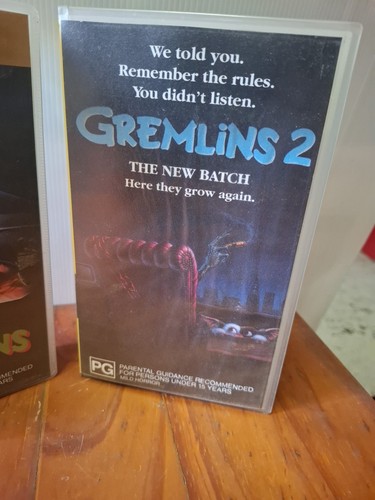Gremlins 1&2 The New Batch VHS Video PAL  - Picture 3 of 10