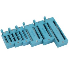 6pcs Universal 14/16/18/24/28/40 Pin Ic Test Universal Zif Socket Hot2086