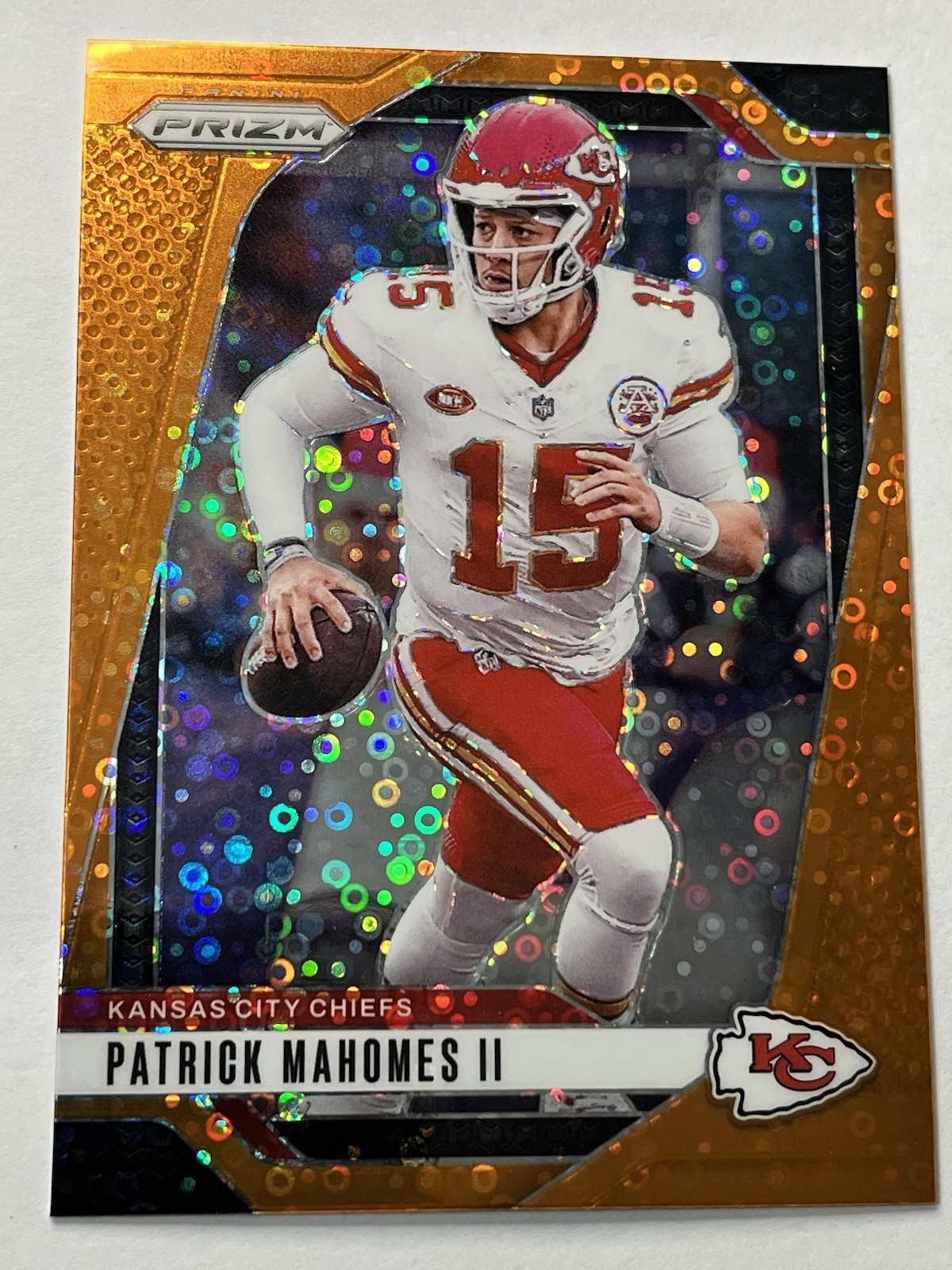 Patrick Mahomes - 2024 Panini Prizm Orange Disco #138 - Kansas City Chiefs 