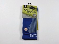 Voxx Life Stasis Neuro Socks Athletic Crew Blue Size S W 4-7 