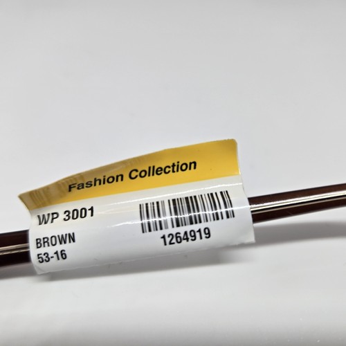 WP3001 BR Brown Rectangular Womens Full Rim Eyeglasses 53-16-135 NEW - Picture 5 of 14