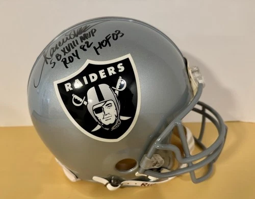 Los Angeles Raiders NFL Full Size Authentic Helmet Signed By Marcus Allen
