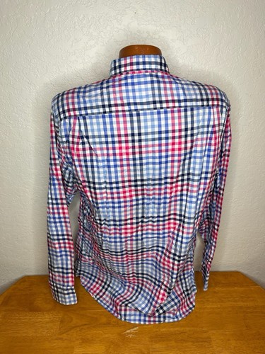 Men's Southern Tide Classic Fit L/S Button Front Shirt Medium M | Plaid - Cotton - Picture 3 of 5